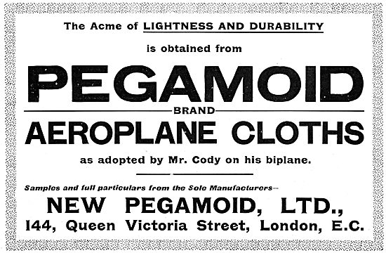 Pegamoid Aircraft Fabrics                                        