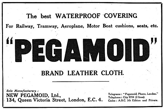 Pegamoid Brand Aero Cloths                                       