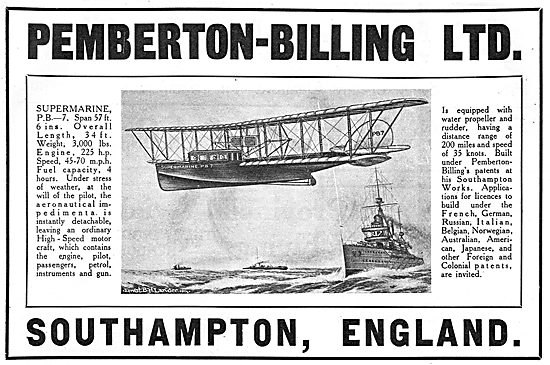 Pemberton-Billing Supermarine PB-7 Flying Boat                   