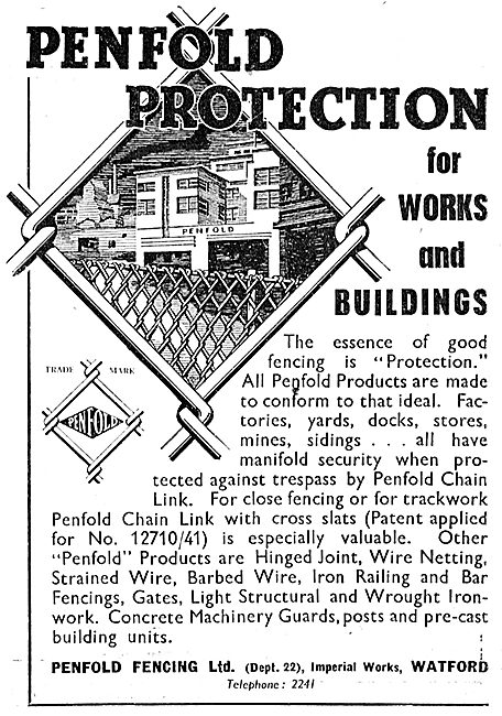 Penfold Aerodrome Fencing 1943                                   