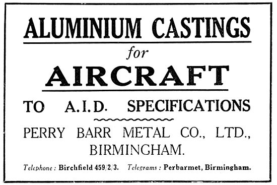 Perry Barr Aluminium Castings - AID Spec                         