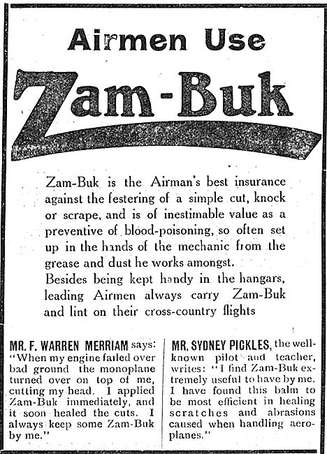 Airmen Use Zam-Buk To Treat Cuts                                 