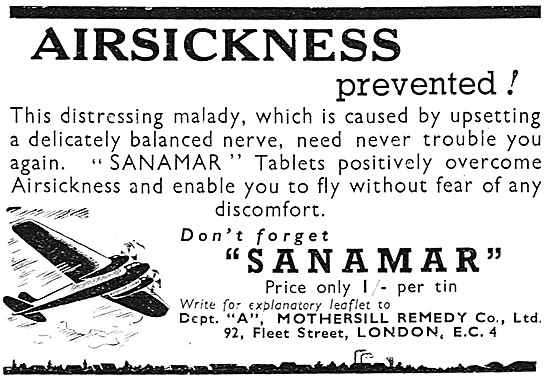 SANAMAR Ant-Airsicknes Tablets                                   