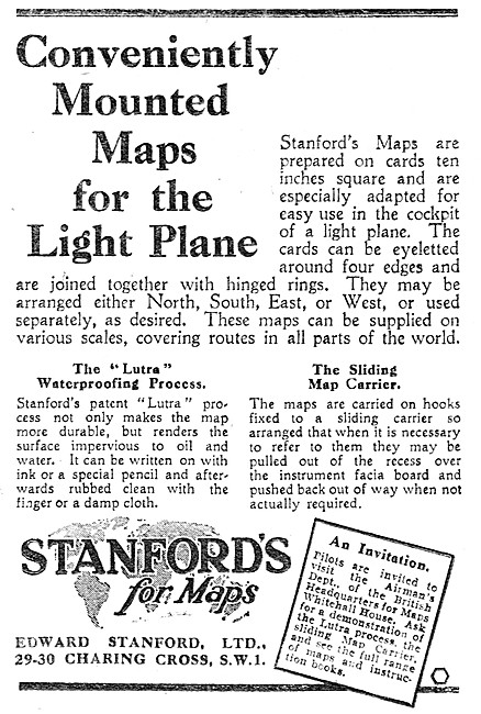 Stanford Air Maps 1930                                           