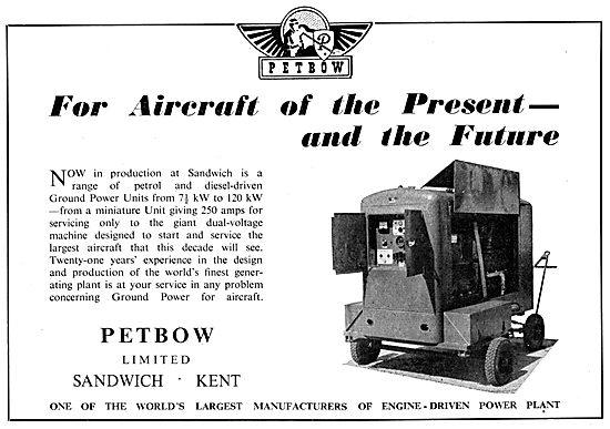 Petbow Aircraft Ground Power Units - Engine Driven Power Plant   