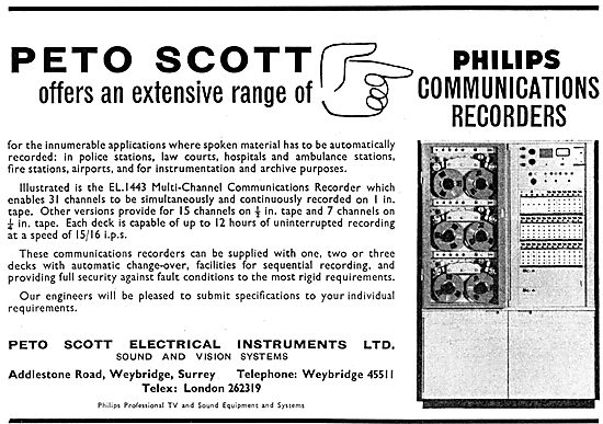 Peto Scott  Airfield Communications Recorders                    