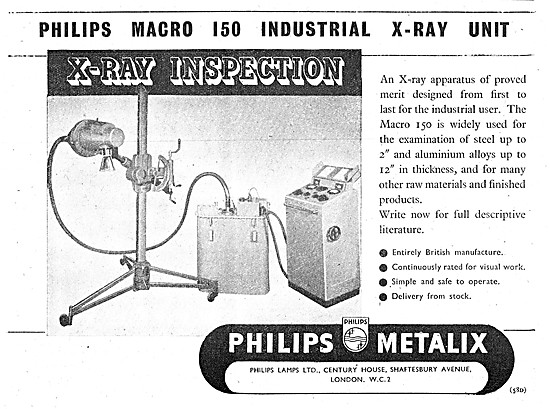 Philips Macro 150 Industrial X-Ray Unit 1945                     