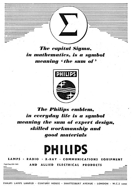 Philips Lamps, Radio, X-RAY and Communications Products          