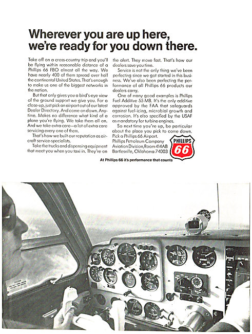 Phillips  66 Aviation Gasoline - Phillips 66 Oils                