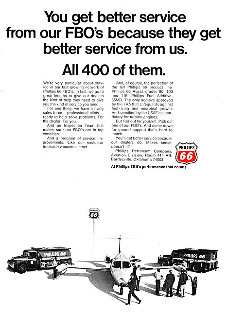 Phillips  66 Aviation Gasoline - Phillips 66 Oils                