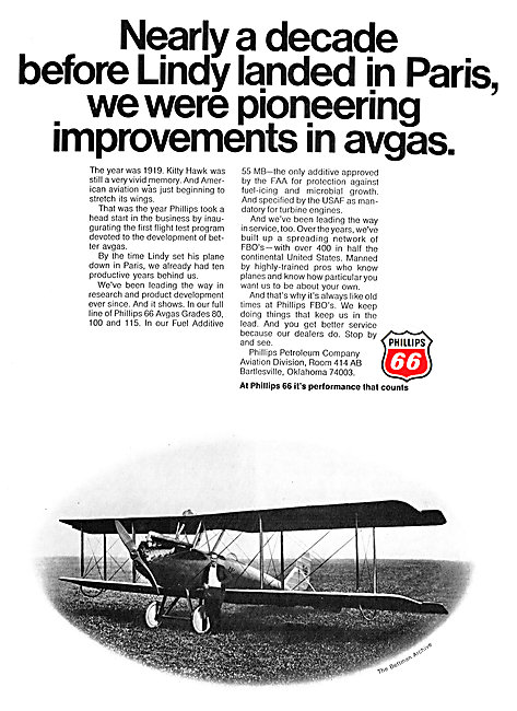 Phillips  66 Aviation Gasoline - Phillips 66 Oils                