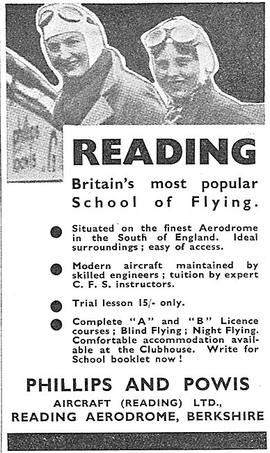 Phillips & Powis - Briatin's Most Popular School Of Flying       