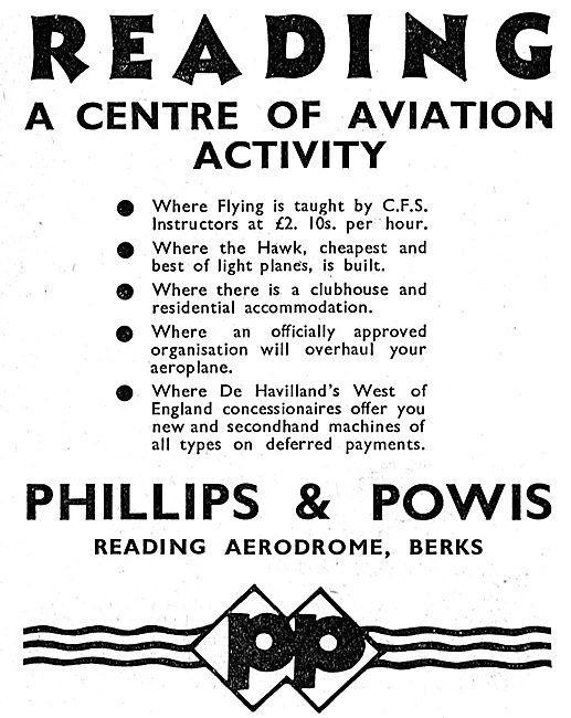 Phillips & Powis Reading 1933                                    