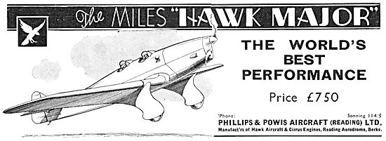 Phillips & Powis. Miles Hawk Major                               
