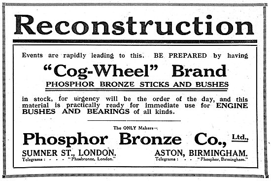 Phosphor Bronze Company -  Cog Wheel Brand Chill Cast Sticks     