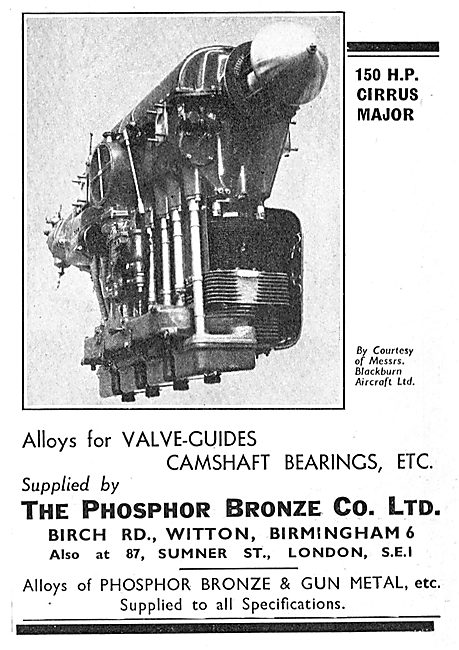 Phosphor Bronze Company - Alloys For Valve Guides & Camshafts    