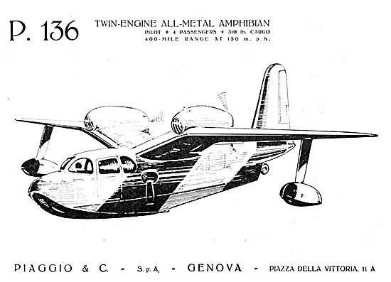 Piaggio P.136 Amphibian 1950                                     