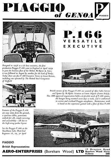 Piaggio P166 Executive Twin Aero-Enterprises                     