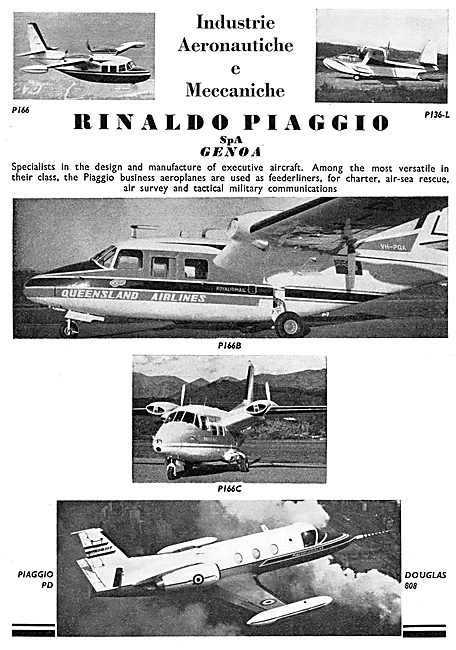 Piaggio & Piaggio Douglas Aircraft Models 1966                   