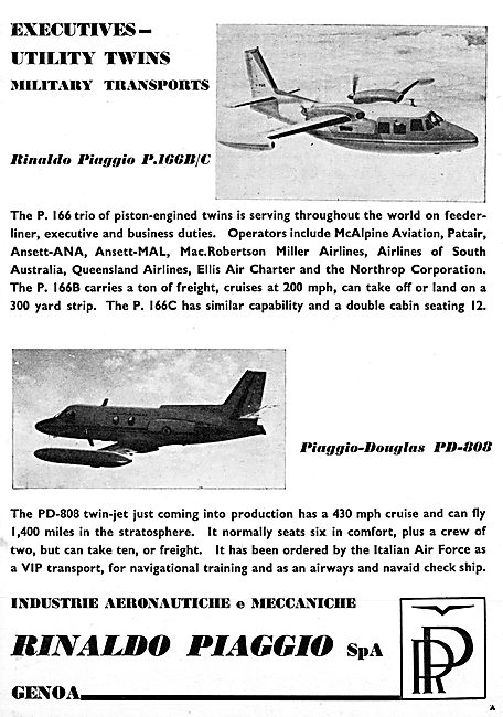 Piaggio-Douglas PD-808 - Rinaldo Piaggio P.166B/C                