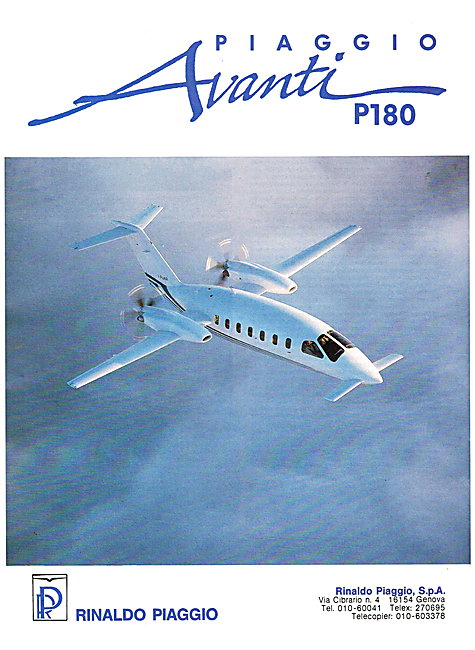 Piaggio Avanti P180                                              