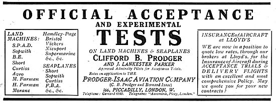 Clifford B Prodger & J.Lankester Parker - Acceptance Tests       