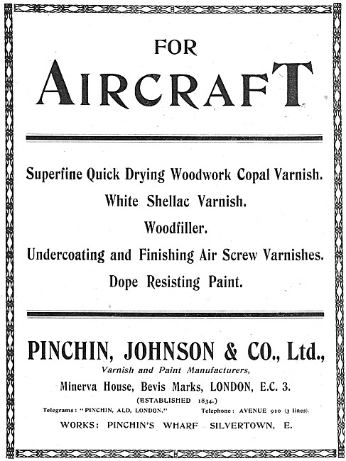 Pinchin Johnson Aircraft Paints & Varnishes                      
