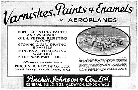 Pinchin Johnson Aircraft Paints & Varnishes                      