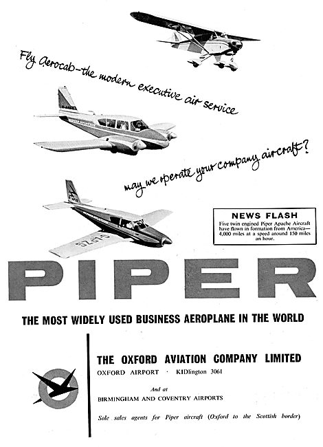 Piper Aircraft Dealers - Oxford Aviation                         