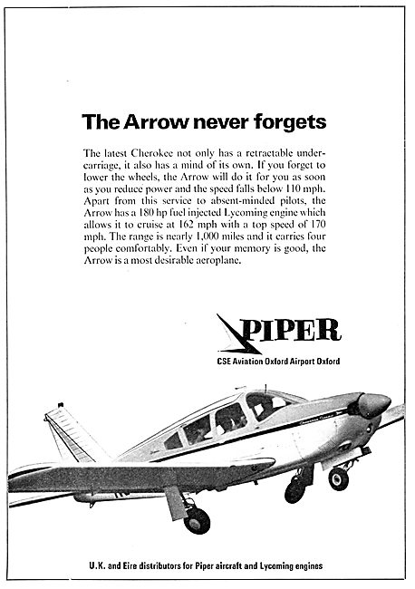 Piper Cherokee Arrow - CSE Aviation                              