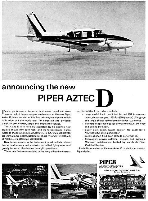 Piper Aztec D                                                    