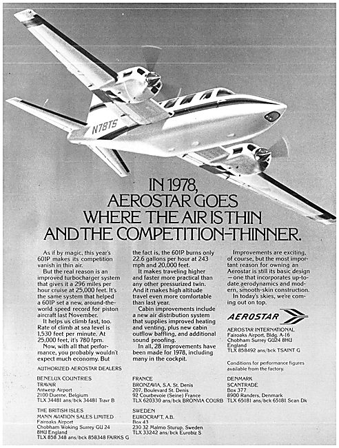 Piper Aerostar 601P                                              