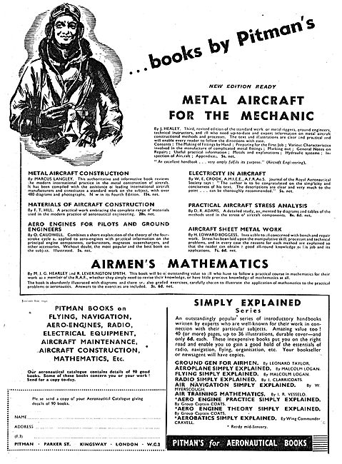 Pitmans Books For Aircraft Mechanics                             