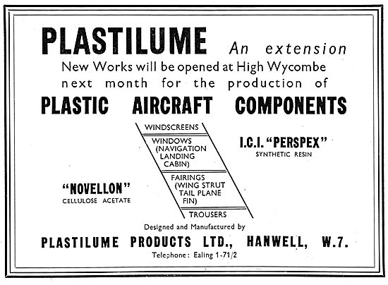 Plastilume Ltd. Plastic Parts For Aircraft                       