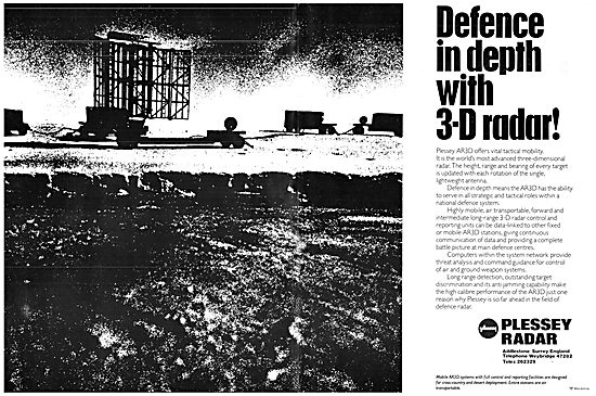 Plessey Aircraft 3-D Airfield Defence Radar - AR3D               