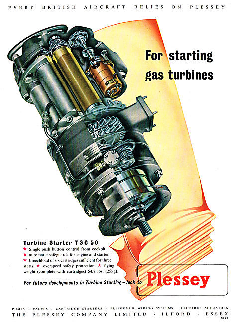 Plessey Gas Turbine Starters - TSC 50                            