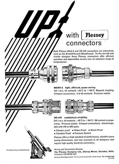 Plessey Electrical Connectors For Aircraft Systems               