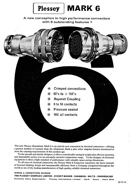 Plessey Mark 6 Electrical Connectors                             