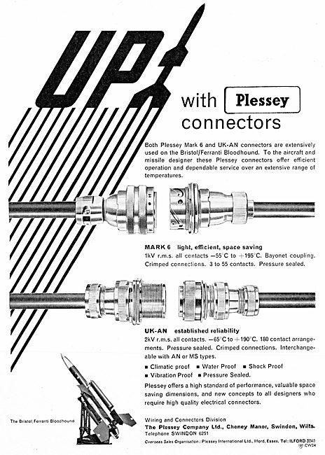 Plessey Electrical Connectors For Missiles                       