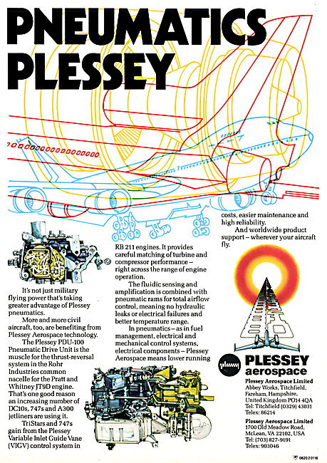 Plessey Aerospace Pneumatic Systems                              