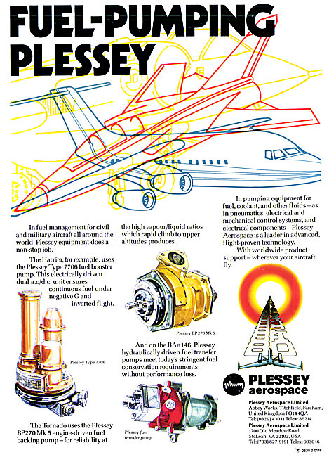 Plessey Aerospace Fuel System Components                         