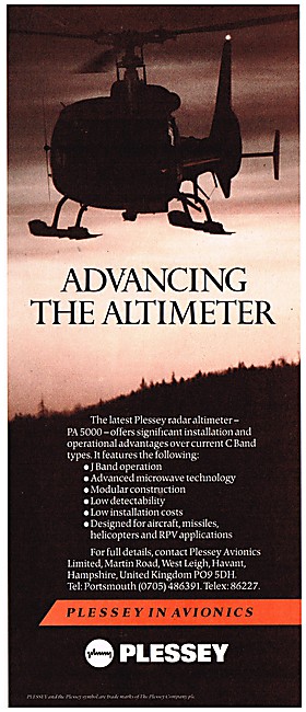 Plessey PA 5000 Radar Altimeter                                  
