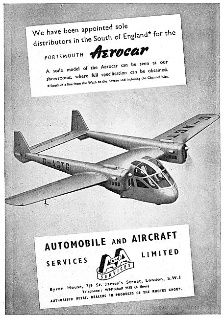 Portsmouth Aerocar - Automobile & Aircraft Services Ltd          