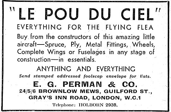 Flying Flea - Pou De Ciel: E.G.Perman                            