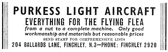 Flying Flea - Pou De Ciel: Purkess Light Aircraft                