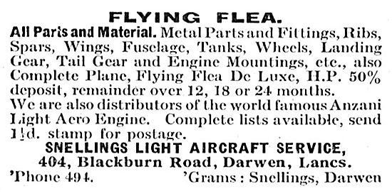 Flying Flea - Pou De Ciel: Snellings                             