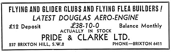 Flying Flea - Pou De Ciel: Pride & Clarke For Douglas Engines    