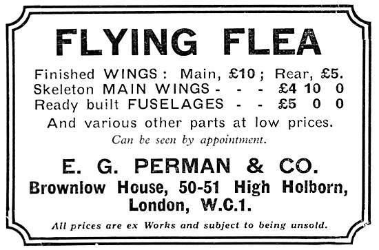 Flying Flea - Pou De Ciel: E.G.Perman                            