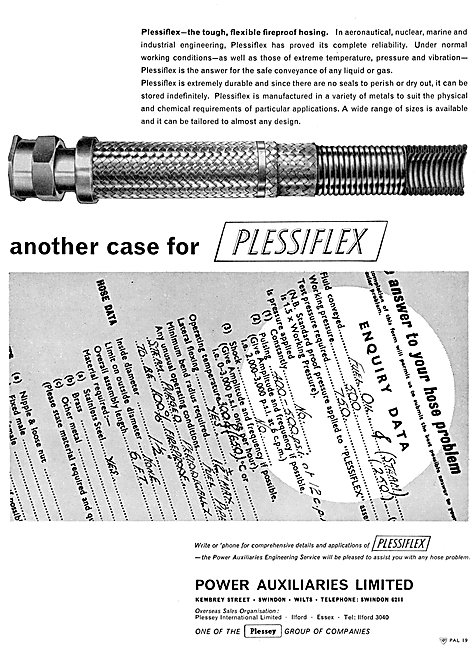 Power Auxiliaries PLESSIFLEX Fireproof Flexible Hoses            