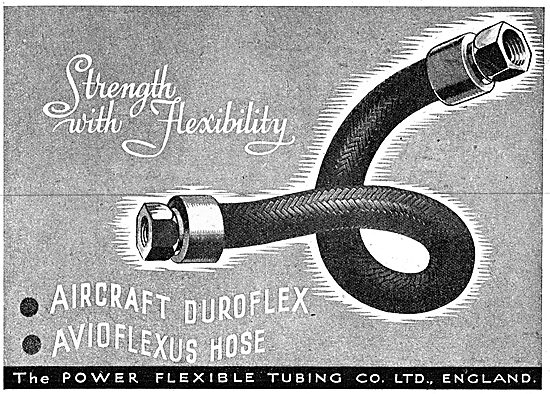 Power Flexible Tubing  - Duroflex & Avioflex Hoses 1942          